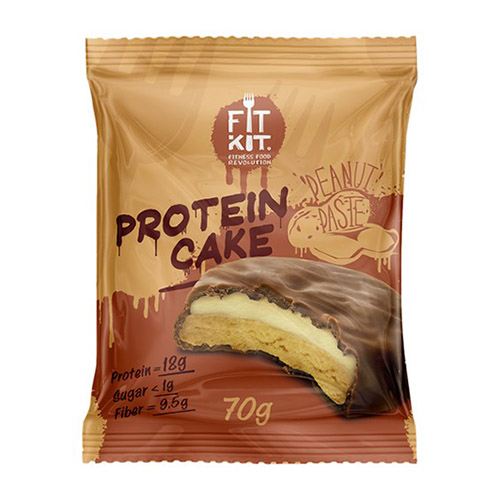 

Печенье глазированное FIT KIT PROTEIN CAKE Арахисовая паста 70 г