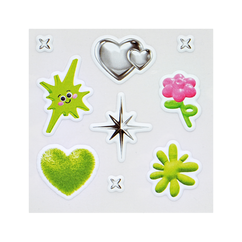 Стикеры FUN зеленые 6 шт