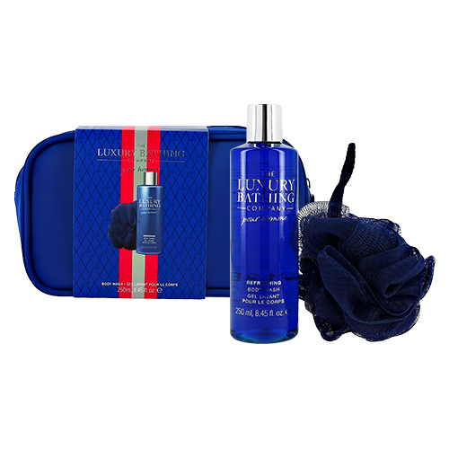 Набор подарочный мужской THE LUXURY BATHING BY GRACE COLE POUR HOMME гель для душа 250 мл, мочалка