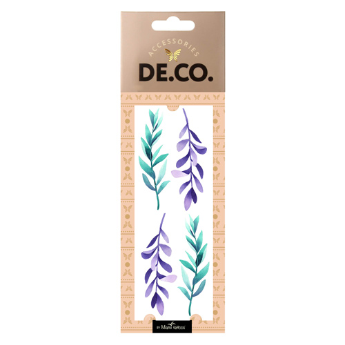 

Татуировка для тела DECO. WATERCOLOR STORY by Miami tattoos переводная Water-plant
