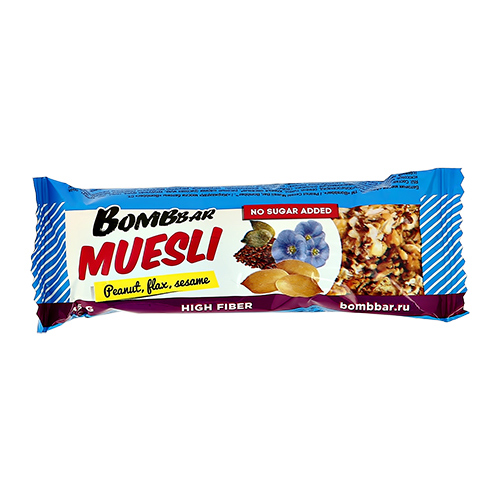 

Батончик мюсли BOMBBAR Арахис 45 г
