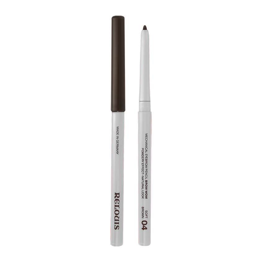 Карандаш для бровей RELOUIS BROW WOW механический тон 04 Soft brown карандаш механический для бровей brow wow relouis 0 34г тон 04 sost brown