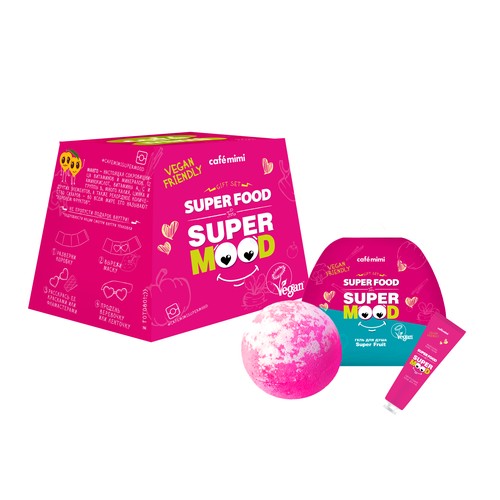 

Набор подарочный женский CAFE MIMI Super fruit гель для душа 100 мл и крем для рук 30 мл
