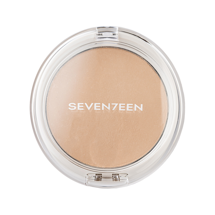 Пудра для лица SEVENTEEN NATURAL SILKY TRANSPARENT компактная с алоэ вера тон 04 Бежевый