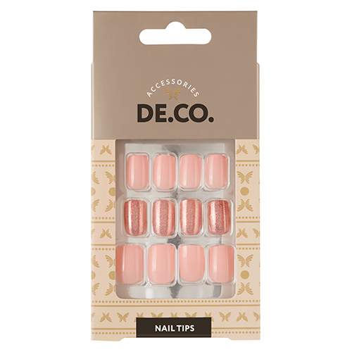 

Набор накладных ногтей DE.CO. OMBRE mild pink 24 шт + клеевые стикеры 24 шт