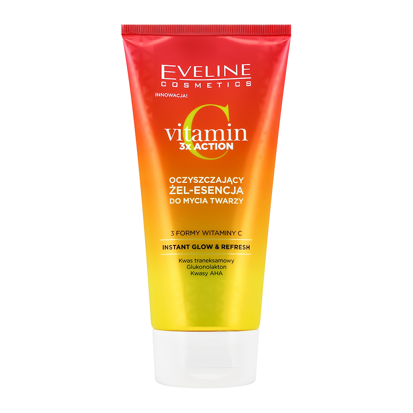 цена EVELINE Гель-эссенция для умывания EVELINE VITAMIN C 150 мл