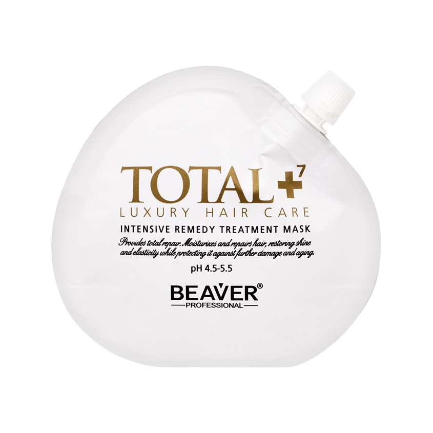 Маска для волос BEAVER TOTAL+ лечебная интенсивное восстановление и увлажнение 30 мл