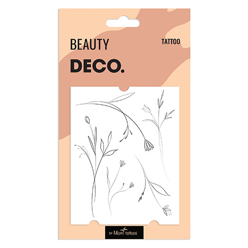 

Татуировка для тела DECO. by Miami tattoos переводная Meadow flowers