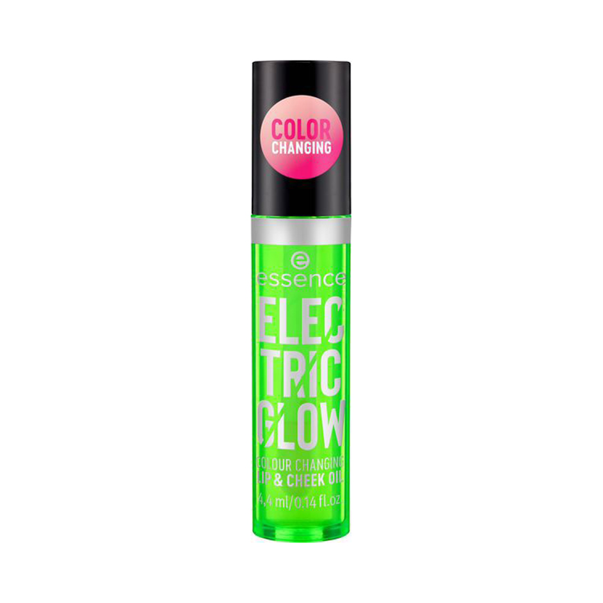 ESSENCE Помада для губ ESSENCE ELECTRIC GLOW LIP & CHEEK OIL 2в1 для лица и губ меняющая оттенок