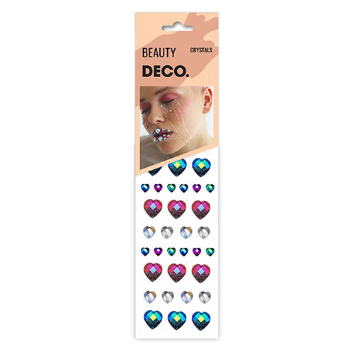 

Кристаллы для лица и тела DECO. CRYSTALS by Miami tattoos Heartbeat