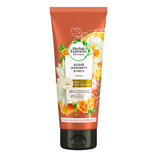 

Бальзам-ополаскиватель HERBAL ESSENCES белый грейпфрут и мята объем 180 мл