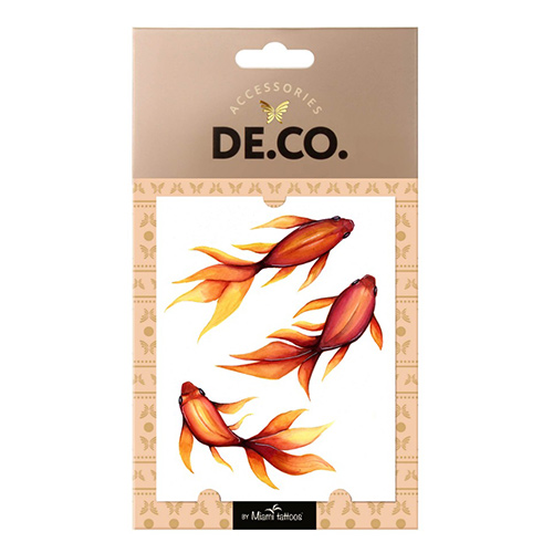 

Татуировка для тела DECO. WATERCOLOR STORY by Miami tattoos переводная Goldfish