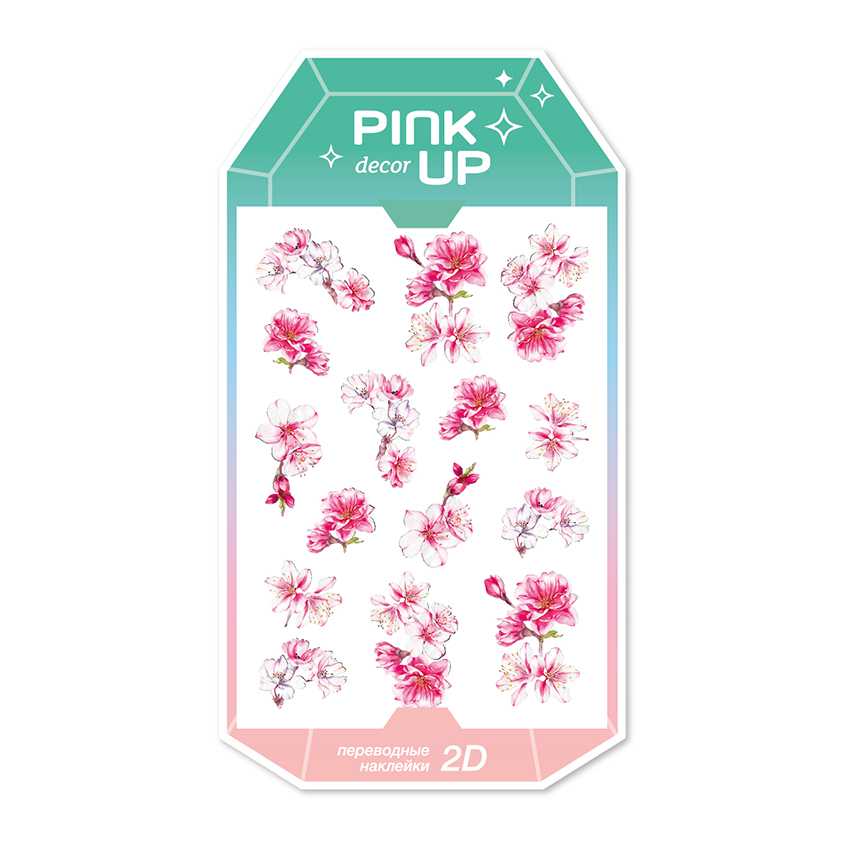 

Наклейки для ногтей PINK UP DECOR SUMMER COLLECTION 2D переводные тон 132