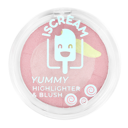 

Хайлайтер-румяна ISCREAM YUMMY 2 в 1 тон 01 peach speech