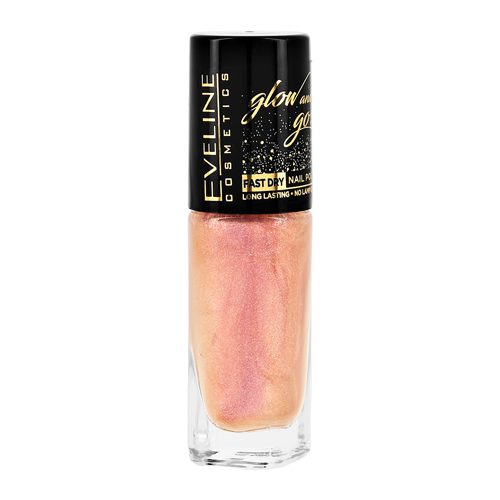 Лак для ногтей `EVELINE` GLOW AND GO тон 01 8 мл