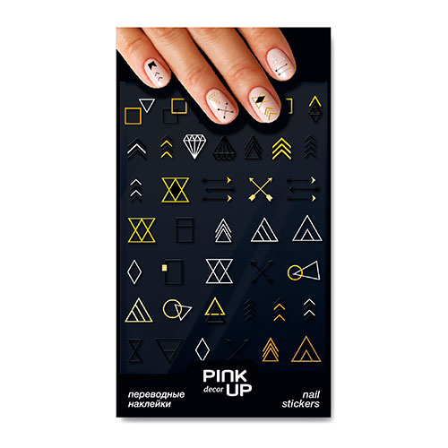 

Наклейки для ногтей PINK UP DECOR NAIL STICKERS переводные тон 896
