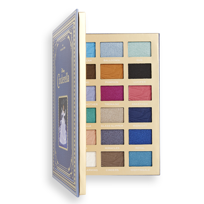 

Палетка для макияжа I HEART REVOLUTION DISNEY тени для век, румяна, хайлайтер storybook shadow palette Cinderella