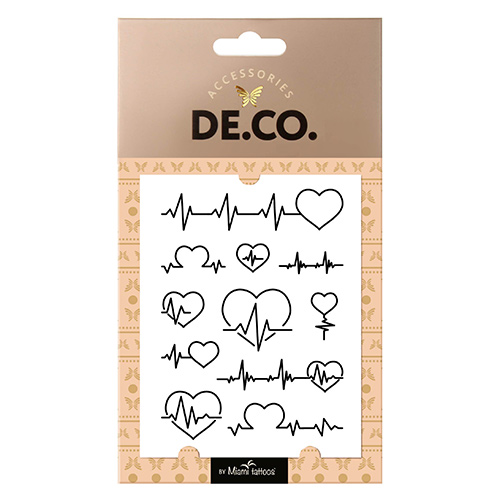 

Татуировка для тела DECO. REAL TATTOO by Miami tattoos переводная Heartbeat
