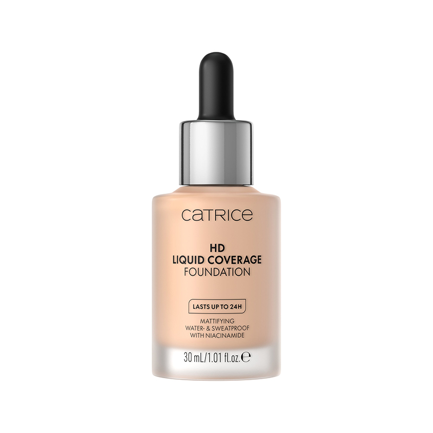 Основа тональная для лица CATRICE HD LIQUID COVERAGE тон 020 Rose Beige