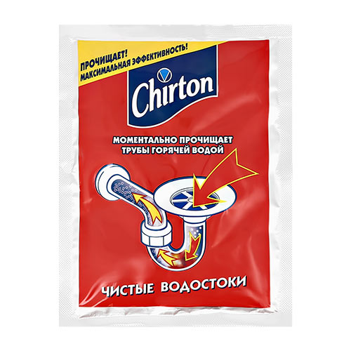 Средство для прочистки труб `CHIRTON` горячей водой 80 г
