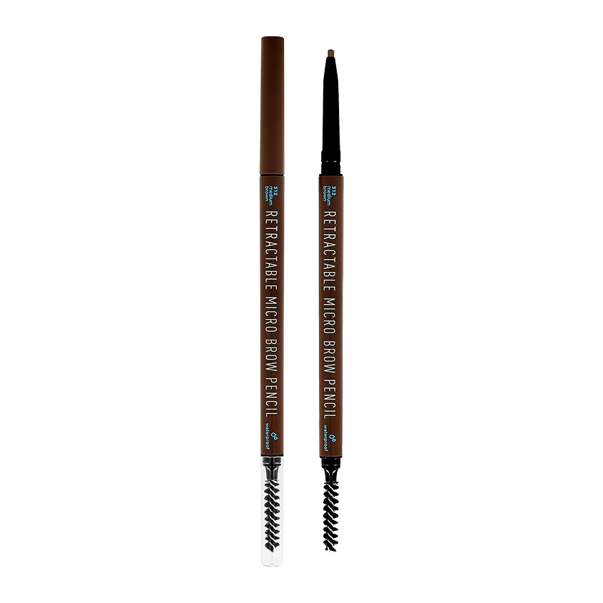 PARISA Карандаш для бровей PARISA RETRACTABLE MICRO BROW PENCIL автоматический тон 312 коричневый