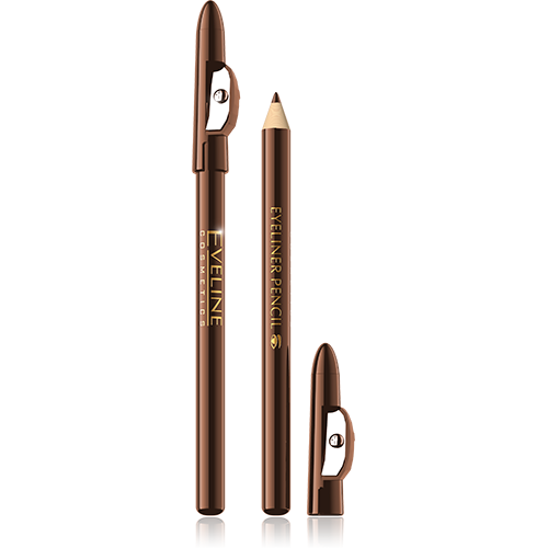 

Карандаш для глаз EVELINE EYELINER PENCIL с точилкой тон коричневый