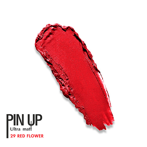 Блеск для губ `LUXVISAGE` `PIN UP` ULTRA MATT матовый тон 29 red flower