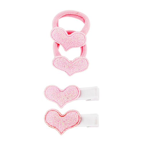 

Набор MISS PINKY резинка 2 шт, заколка 2 шт