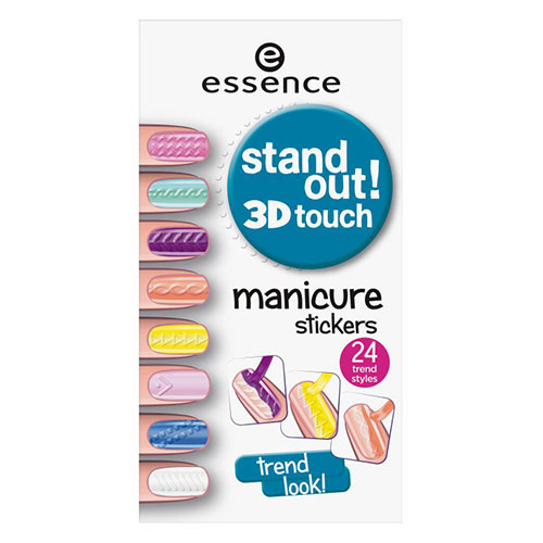 

Наклейки для ногтей ESSENCE STAND OUT! 3D TOUCH 3D