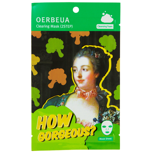 

2-Ступенчатая система ухода за лицом OERBEUA HOW GORGEOUS очищающая пенка для умывания, маска 2 г + 21 мл