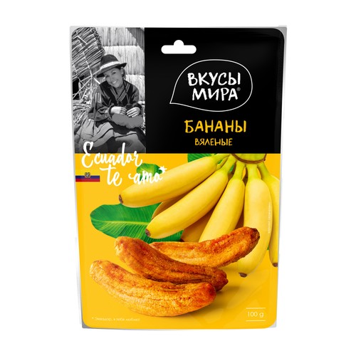 Бананы вяленые ВКУСЫ МИРА 100 г