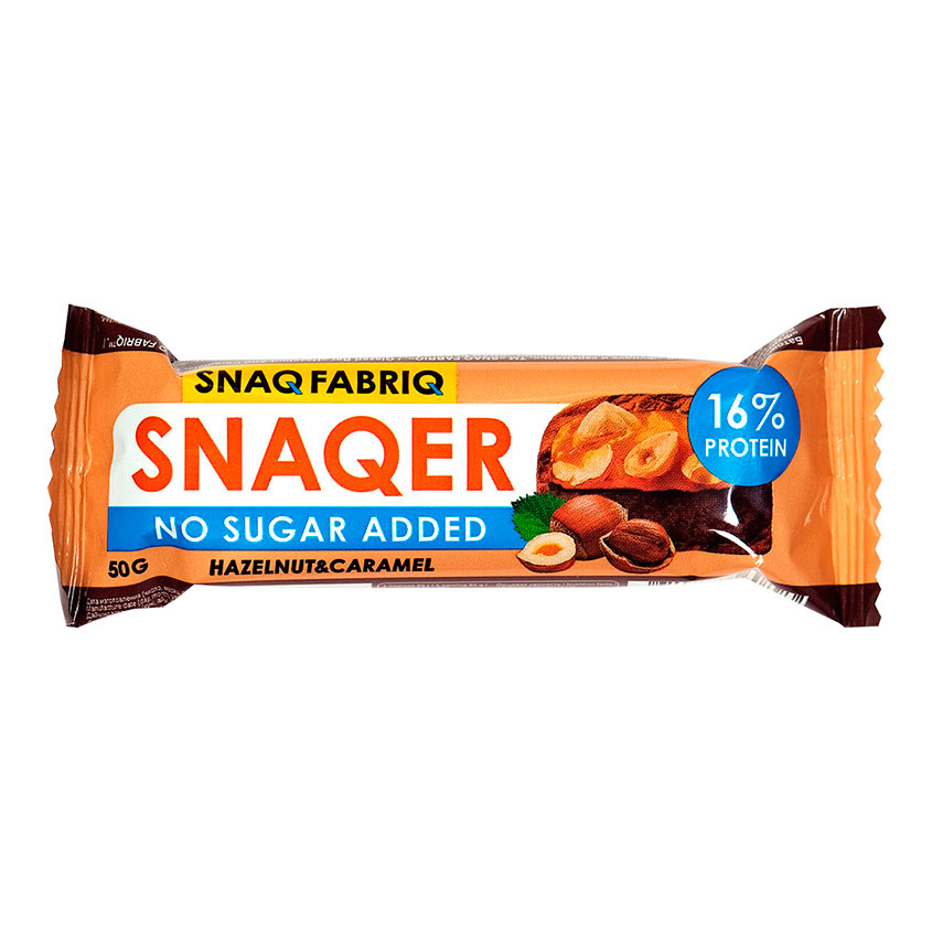 SNAQ FABRIQ Батончик глазированный SNAQ FABRIQ Фундук и карамель 50 г