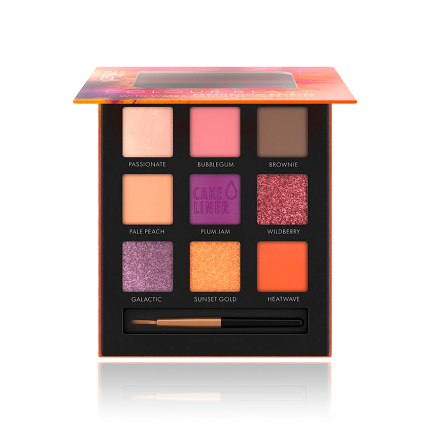 Палетка теней для век CATRICE COLOUR BLAST c водоактивируемой подводкой для глаз тон 010 Tangerine meets Lilac