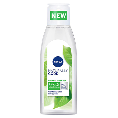 Тоник для лица NIVEA NATURALLY GOOD очищающий с органическим зеленым чаем 200 мл