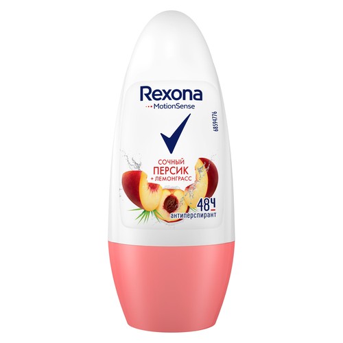 

Део-ролл жен. REXONA Персик и Лемонграсс 50 мл