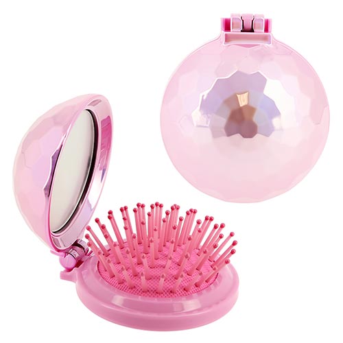 

Расческа для волос LADY PINK c зеркалом Pink disco ball