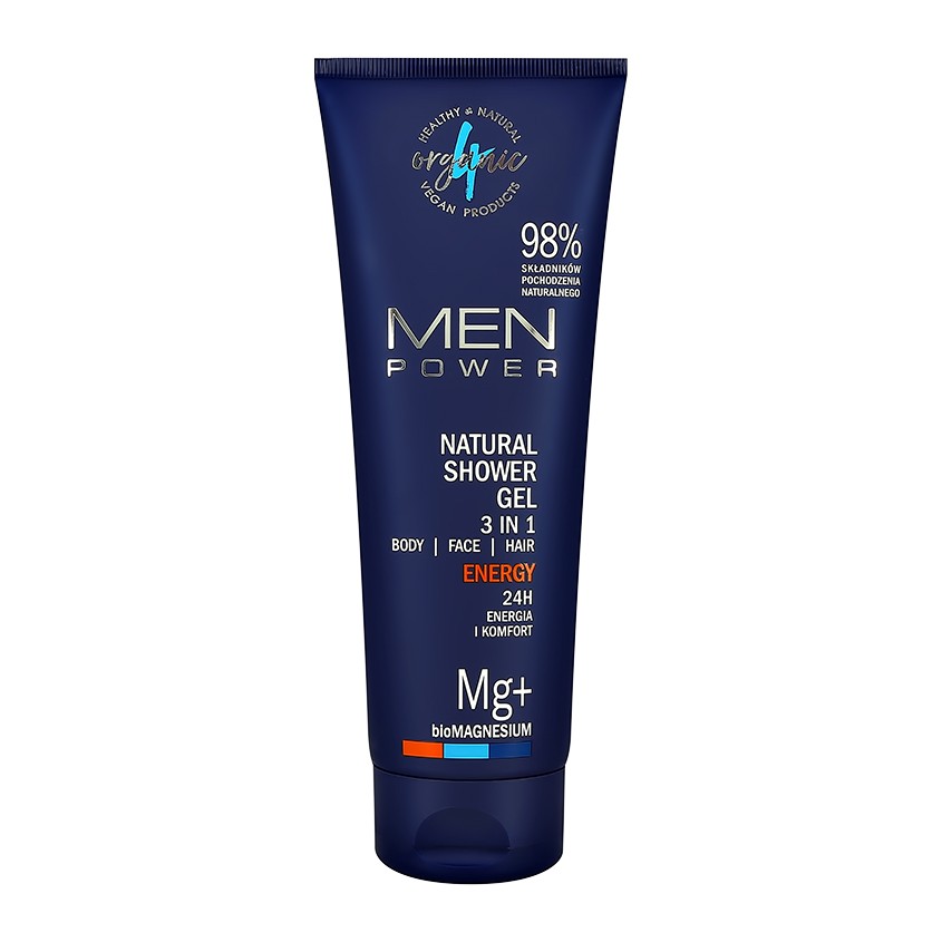 4ORGANIC Гель для душа 4ORGANIC MEN ENERGY 3в1 250 мл