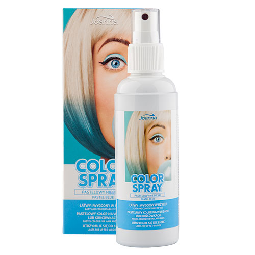 

Спрей для волос оттеночный JOANNA COLOR SPRAY Pastel тон голубой 150 мл