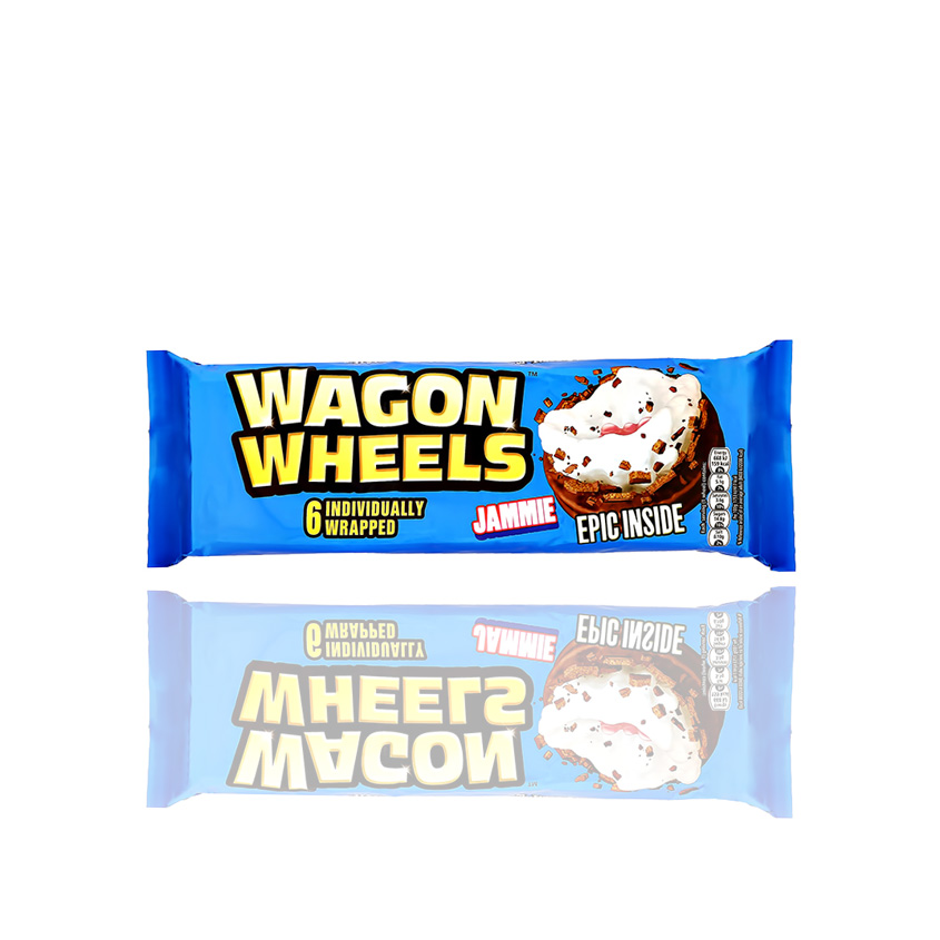 Печенье-суфле WAGON WHEELS с джемом и ароматом шоколада 228,6 г печенье песочное контек олапетит с вишнёвым джемом 450 г
