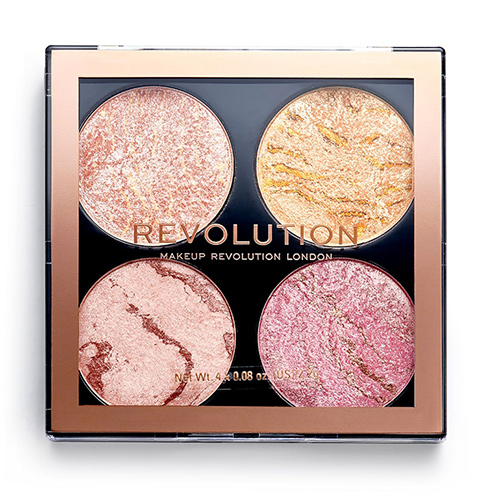 Палетка хайлайтеров для лица `REVOLUTION` CHEEK KIT тон fresh perspective