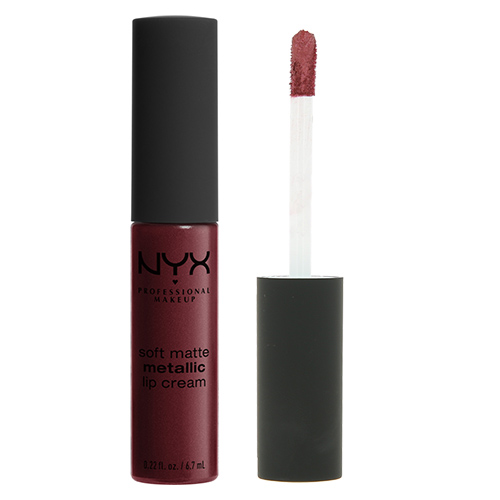 Помада для губ `NYX PROFESSIONAL MAKEUP` SOFT MATTE METALLIC LIP CREAM тон 04 Budapest металлик жидкая