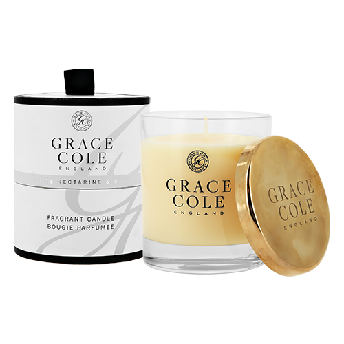 

Свеча ароматическая GRACE COLE WHITE NECTARINE & PEAR 200 г