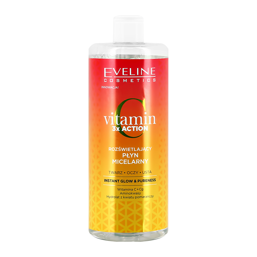 EVELINE Мицеллярная вода EVELINE VITAMIN C с эффектом сияния 500 мл eveline мицеллярная вода eveline vitamin c с эффектом сияния 500 мл