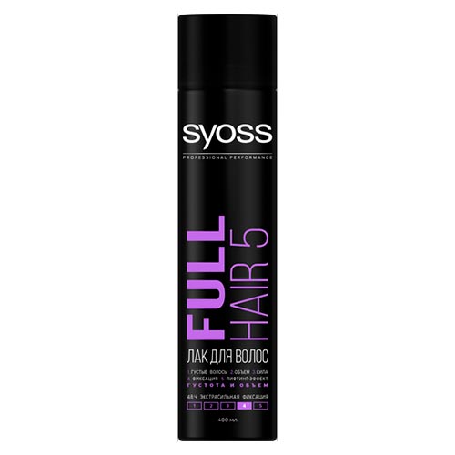 

Лак для волос SYOSS FULL HAIR 5 Экстрасильная фиксация 400 мл