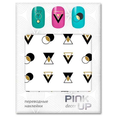 

Наклейки для ногтей переводные PINK UP DECOR GEOMETRY тон 584