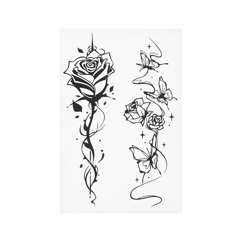 Татуировка для тела DECO. переводная 2 flowers