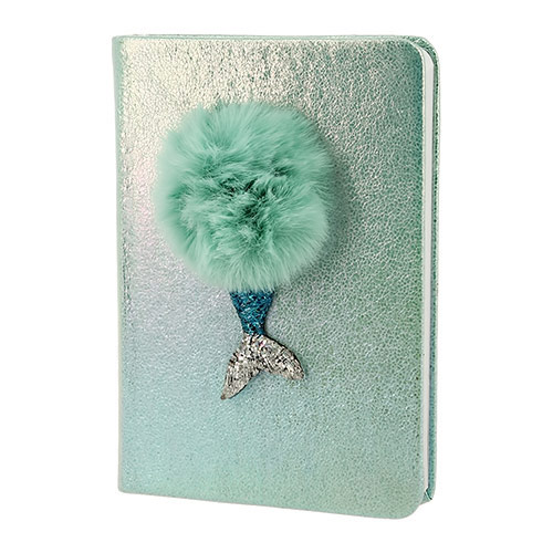 

Блокнот FUN MERMAID POMPOM mint
