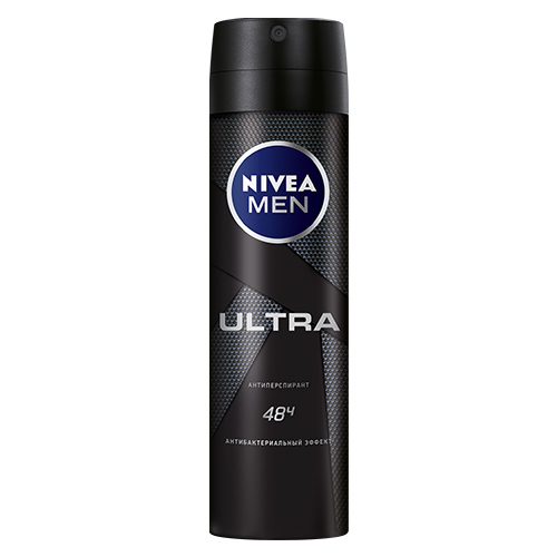 

Део-спрей муж. NIVEA MEN ULTRA Антибактериальный эффект антиперспирант 150 мл