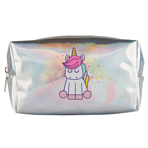 

Косметичка LADY PINK FUNNY PRINTS голографическая светлая