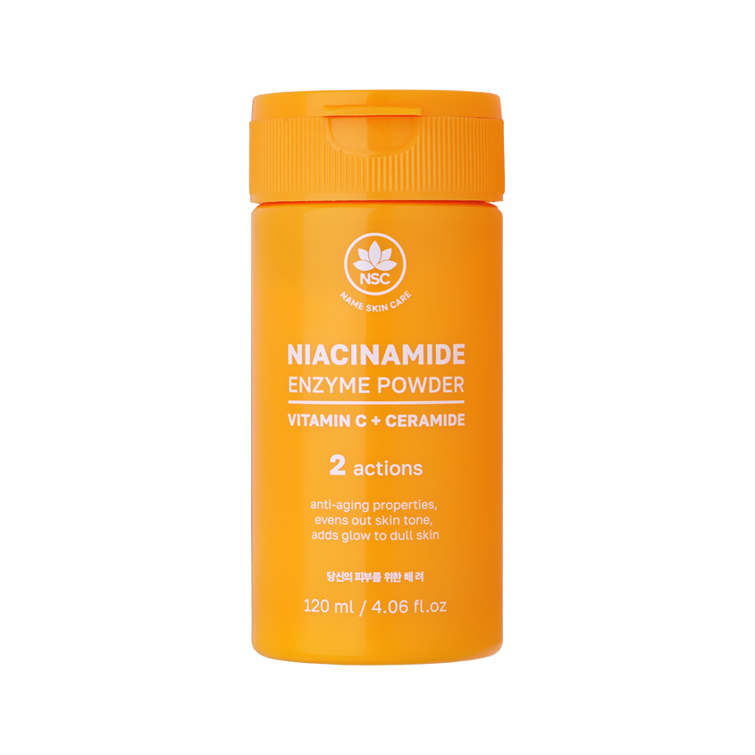 Энзимная пудра для умывания `NSC` NIACINAMIDE c ниацинамидом и витамином C (выравнивающая тон кожи) 120 мл